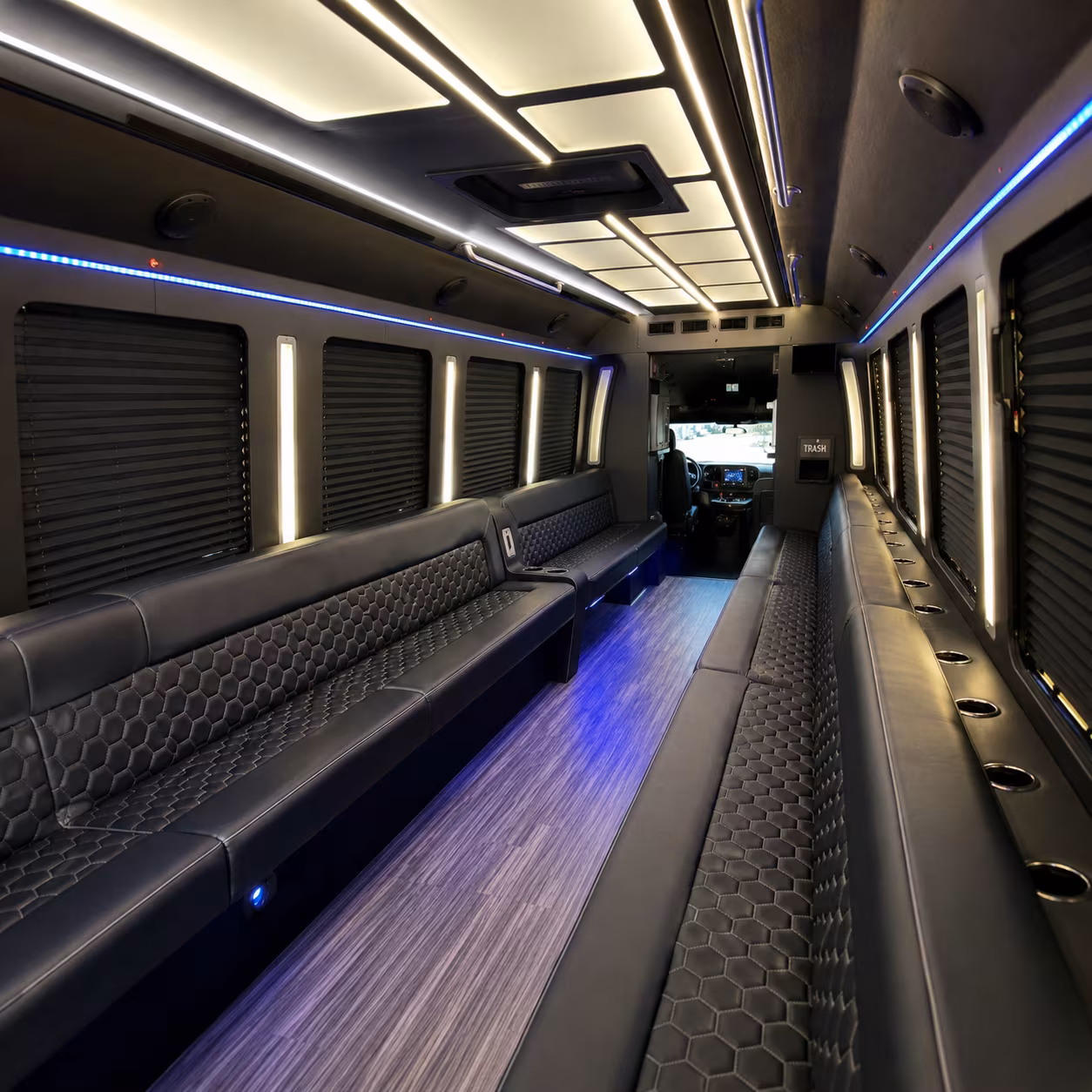 gastonia party bus rental interior